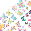 6 Sheets Lovely Butterfly Scrapbooking Bubble Puffy Stickers Reward Kids Toys LJ