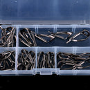 30pcs Mixed Size Fishing Rod Guides Tip Tops Line Ring Rod Building DIY Tool