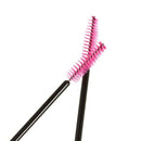 50pcs Disposable Eyelash Brush Cosmetic Makeup Tool Fuchsia