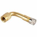 90 Degree Bend Tire Valve Extension Adapter, Brass Air Tyre Extension Schra