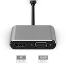 2 in 1 USB Type-C Converter HUB 4K HDMI 1080P VGA Video Display Adapter