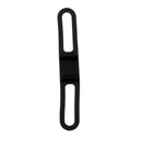 2 Pieces Bike Silicone Band Bicycle Flashlight Strap Tie Holder Black