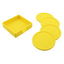 Silicone Drink Coaster Placemats Table Mats Cup Tray Kitchen Supplies Yellow