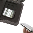 8x S D Micro Memory Card Storage Case Holder Hard Carrying Box Black Aluminum ^