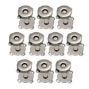 20 Pack Brass Invisible Magnetic Snap Button Clasp Sew on DIY Craft Closure