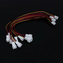5Pcs 12V 3 Pin Female to 2/3 Pin Male PC Fan Power Splitter Extension Cable