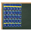 Numbered Pocket Chart Classroom Organizer for Cell Phones Calculator Holder O1O8