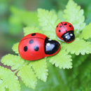 100x Ladybird Mini Self Adhesive Wooden Ladybugs Toppers Mini 0.39 inch Hot K1I4