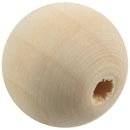 30x Natural Ball Wood Spacer Beads 25mm(1inch) -Jewellery Making Findings,D
