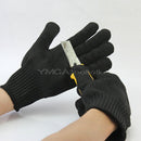 1 Pair Safety Stainless Steel Wire Anti-slash Cut Static Resistance Work Gloves