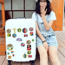 55pcs/Set Retro Fashioned Style Travel Stickers Luggage Suitcase