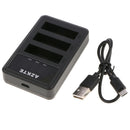 Triple USB Battery Charger Charging for SJCAM SJ8 pro plus air Sport Camer