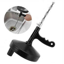 Hand-operated Drain Auger w/ Pipe For Toilet Sewer Blockage Dredge Clog Remover