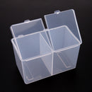 Clear Plastic Cotton Swab Box Storage Organizer Holder Cosmetic Makeup Tool
