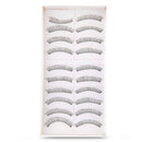 False Eyelashes--10 pairs Fiber Reusable False Eyelashes Eye Makeup Y5F9
