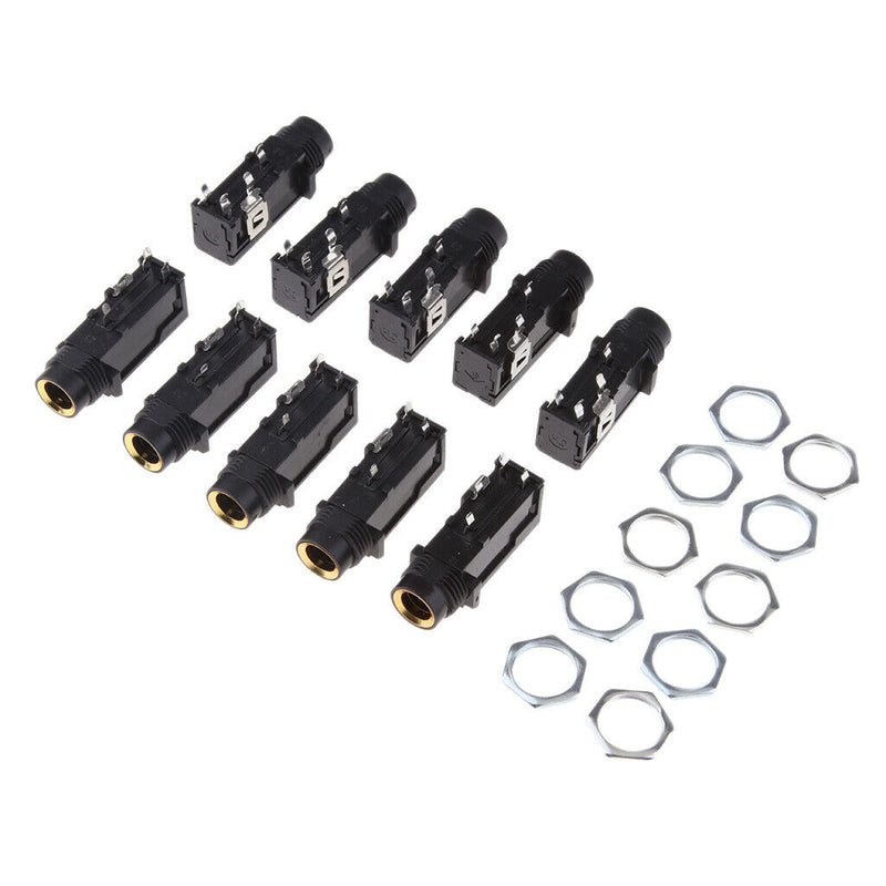 20 Pieces NEW 6.35MM 1/4 inch Mono Female Jack Plug Connector
