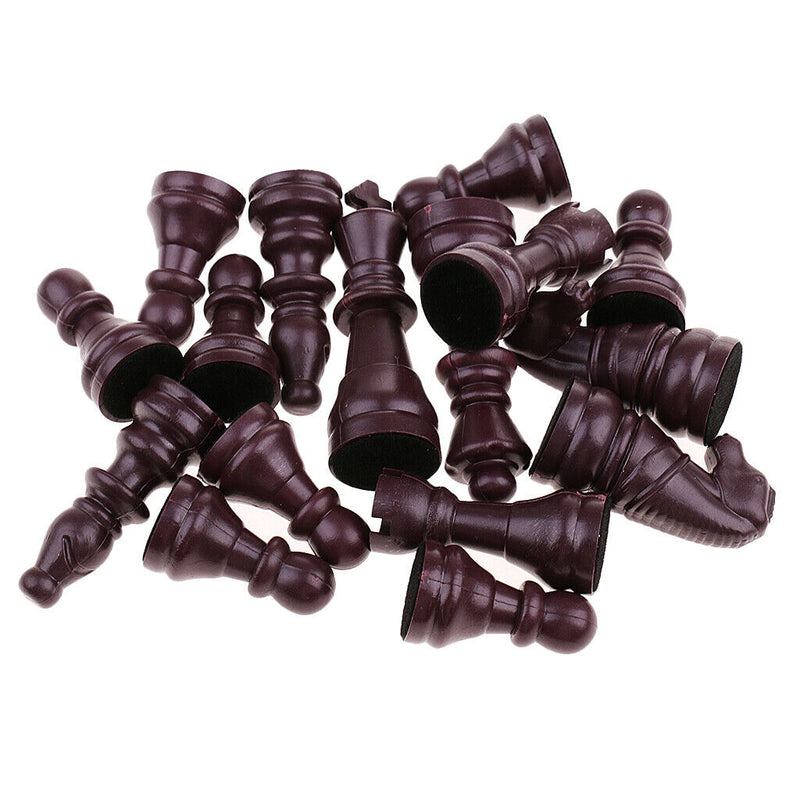 32pcs Plastic Chess Pieces Replacement Set, Spare Chess Draughts Only, King