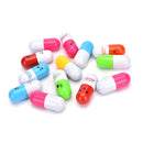 Smiling Face Pill Shape Ballpoint Pen Cute Cartoon Favor Retractable Ball Pe Gw