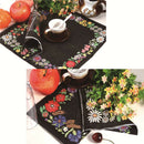 Creative embroidery Napkins Paper Virgin Wood Tissue Birthday Wedding Party ME