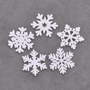 20* Wood Snowflakes Hanging Pendant Christmas Tree Ornaments Home Decor DIY Gift