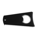 Premium Surfboard Wax Scraper Comb Fin Key Bottle Opener Black