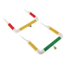 Pet Bird Parrot Cage Hanging Birds Stand Wood Swing Perch S