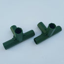 2pcs Green Plastic 16mm Greenhouse Pipe Fittings PVC Building Fittings 4L
