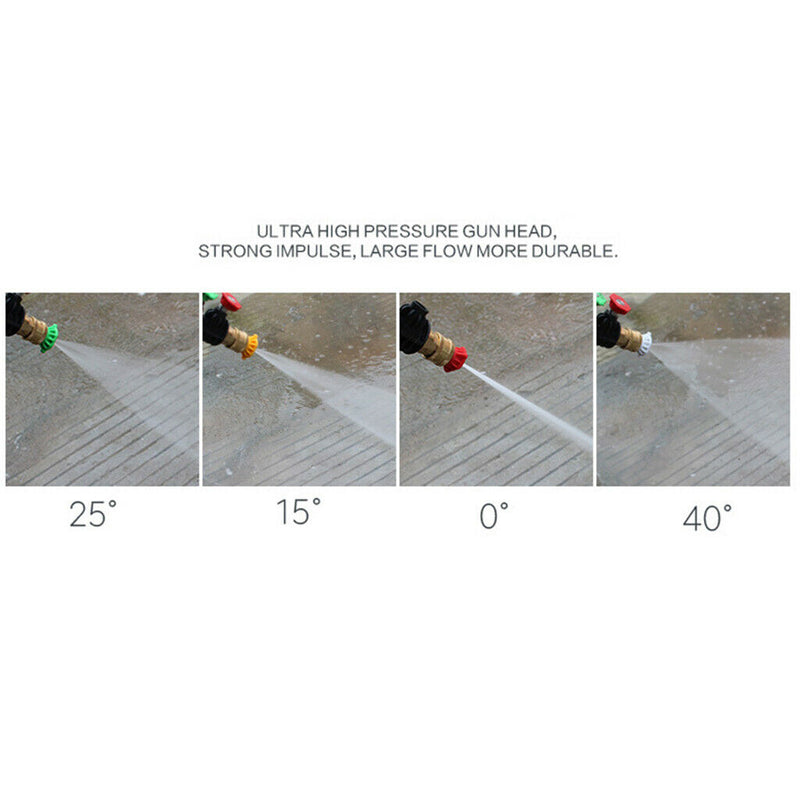 [Quick Connect] 4000PSI Pressure Washer  With 4-Color Nozzles Connection