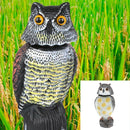 Realistic Owl Decoy Weed Pest Control Pigeon Scarer Garden Repeller C