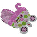 Aluminum Foil Pram Balloon Decoration for Baptism Baby Birthday Party Anniv I3E5