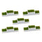 10 lot Plastic N Gauge 1/150 Flower Beds for Sandtable Parking Diorama