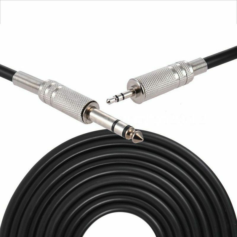 4.9ft 3.5mm 1/8 inch Male to 6.35mm 1/4 inch Male TRS Stereo Audio Cable Ho I8Q7