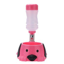 Lifting Water Drinking Feeder Fountain with Food Bowl For Dogs Cats Especia