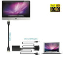 VGA To HDMI Output 1080P HD Audio TV AV HDTV Video Cable Converter Adapter