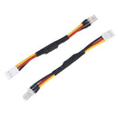 5Pcs 3Pins noise reduction cable lead for PC cooling fan ZY3C