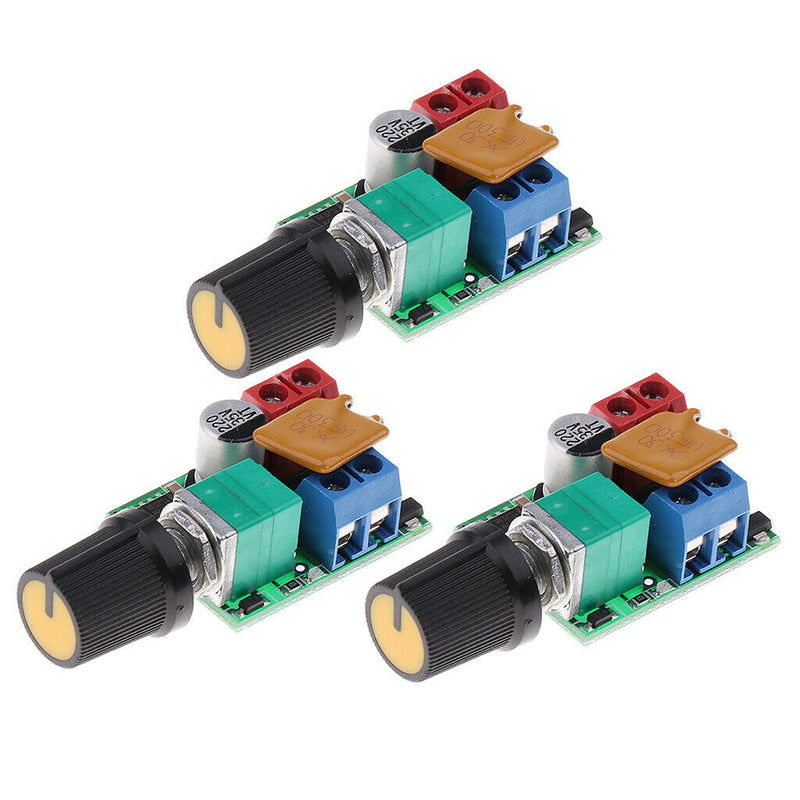 3pcs 3V 6V 12V 24V 35V 5A DC Motor PWM Speed Controller for LED DIY