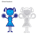 cheerleaders Metal Cutting Dies Stencil DIY Scrapbook Paper Card Craft