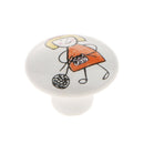 Knit Girl Decorative Knob Pull Handle for Kids Bedroom Wardrobe Drawer Decor