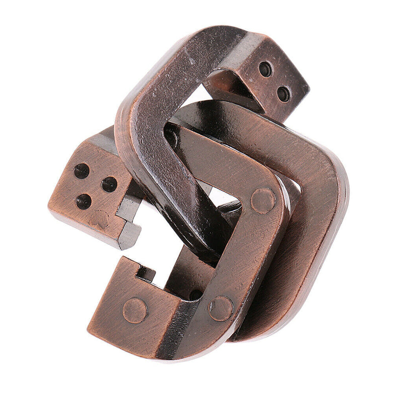 5pcs Chinese Classic Brain Teasers Metal Magical Lock Puzzle for Kids & Adults