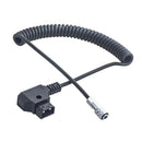 D-Tap To 2 Pin Female Plug Spring Power Cable Cord For BMPCC 4K Camera