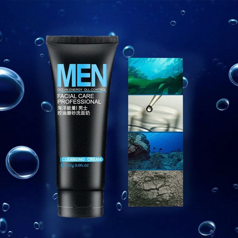 Mens Mud Facial Cleanser Face Wash for Oily Skin Blackhead Remover Foamin Dwgp
