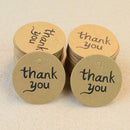 100pcs Kraft Paper Tags  Label Thank You Card Wedding Party