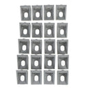 20Pcs 2020 corner fitting angle aluminum 17x20x20 connector bracket fastener,a