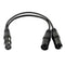 Audio Balance 3-Pin XLR Female To Dual 2 Male Splitter Microphone Cable