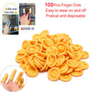 100PCS Non-slip Disposable Finger Cots Protective Latex Rubber Finger G Ew