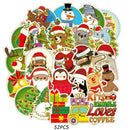 52pcs Christmas Graffiti Stickers for Suitcase Laptop Phone Skateboard Car