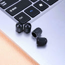 100pcs Car Truck Bike Tire Wheel Air Valve Stem Caps Dust Covers (Black)