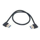 USB 3.0 Type A Male 90 Degree Left Angled to Right Angled Extension Cable S Q4Y1