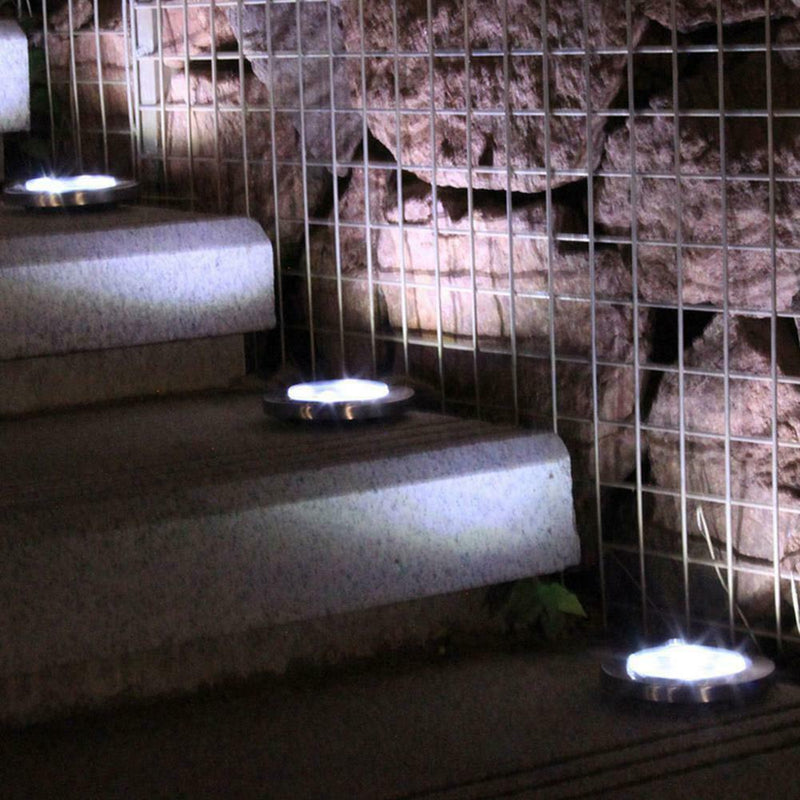 16 LED Waterproof Solar Ground Buried Light Outdoor Lawn Garden Lamp(4pcs) A