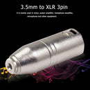 3.5mm TRS Stereo Female to XLR 3pin Male Audio Mixer Connector Plug (1pc)